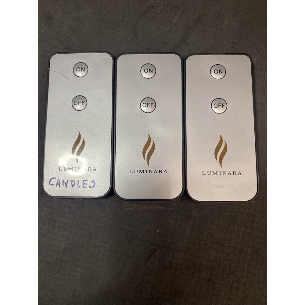 3 Luminara  CANDLE REPLACEMENT REMOTE CONTROL REMOTE ONLY ON/OFF GREY - C3